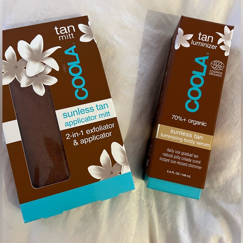 New Coola Body Tanning Luminizer with tan Mitt